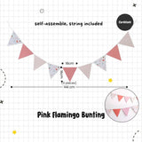 [SG Instock] Decorative Banner Garland Circle Star Flag Bunting Happy Birthday Party Decoration
