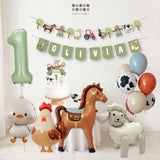 [SG Instock] - Personalised Farm Animal Theme Birthday Party Decoration