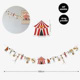 [SG Instock] - Personalised Carnival Circus Animal Theme Birthday Party Decoration