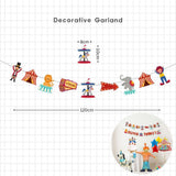 [SG Instock] - Personalised Carnival Circus Animal Theme Birthday Party Decoration