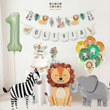 [SG Instock] - Personalised Safari Animal Theme Birthday Party Decoration