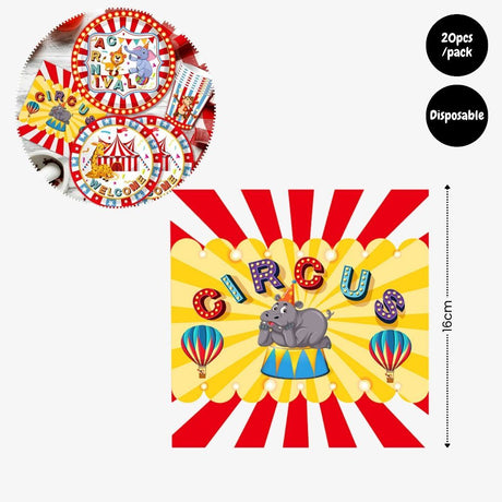 [SG Instock] - Personalised Carnival Circus Animal Theme Birthday Party Decoration