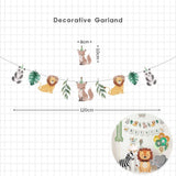 [SG Instock] - Personalised Safari Animal Theme Birthday Party Decoration