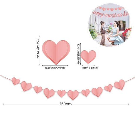 Happy Mother's day banner gift flower and decoration