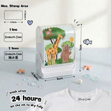 Personalised Clothing Name Stamp Waterproof Ink Permanent Fabric Chop