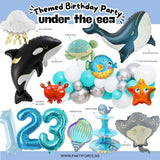 Personalised Under the Sea Animal Theme Birthday Party Decoration