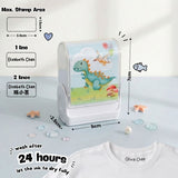Personalised Clothing Name Stamp Waterproof Ink Permanent Fabric Chop