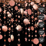 [SG Instock] Decorative Banner Garland Circle Star Flag Bunting Happy Birthday Party Decoration
