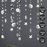 [SG Instock] Decorative Banner Garland Circle Star Flag Bunting Happy Birthday Party Decoration
