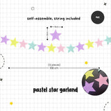 [SG Instock] Decorative Banner Garland Circle Star Flag Bunting Happy Birthday Party Decoration