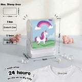 Personalised Clothing Name Stamp Waterproof Ink Permanent Fabric Chop