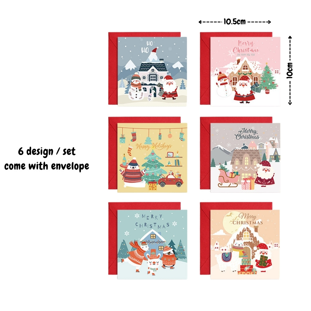 Mini Christmas gift Card with Envelope