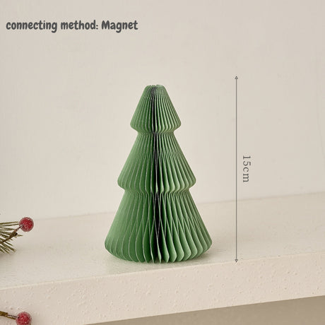 Honeycomb Display Christmas Tree Paper folding origami for tabletop counter top shelf display