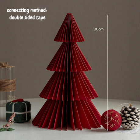 Honeycomb Display Christmas Tree Paper folding origami for tabletop counter top shelf display