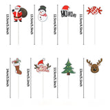 Christmas Cake topper CupCake Topper set