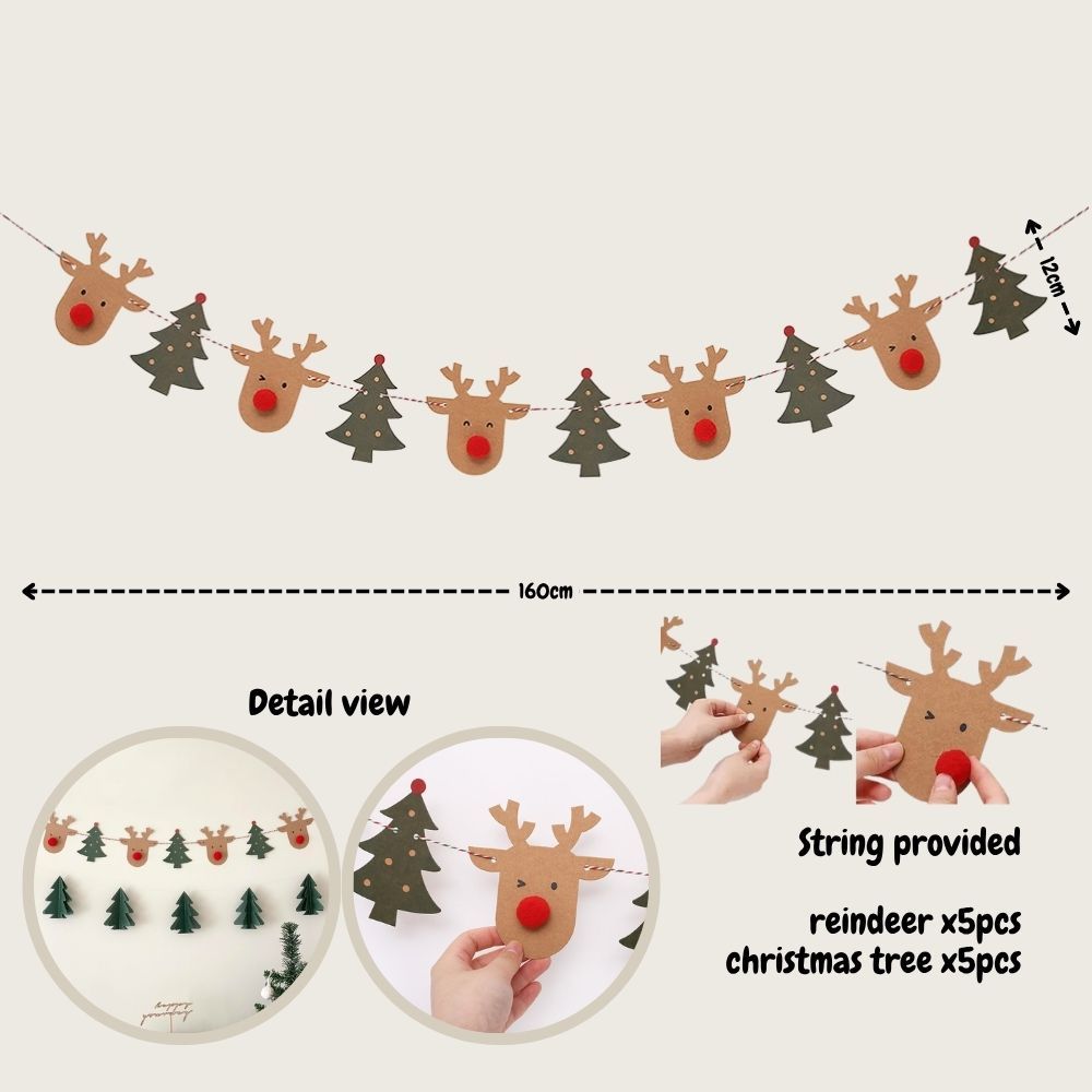 Christmas Banner Garland Decoration Christmas fairy Light