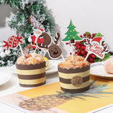 Christmas Cake topper CupCake Topper set