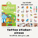 Cute Cartoon Tattoo Sticker Set