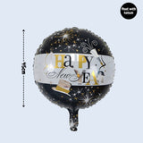 Happy New Year party Decoration Foil Balloon Tableware for New Year Party Decoration