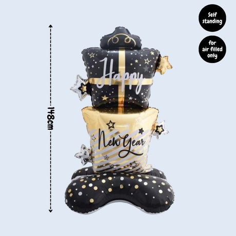 Happy New Year party Decoration Foil Balloon Tableware for New Year Party Decoration