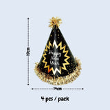 Happy New Year party Decoration Foil Balloon Tableware for New Year Party Decoration