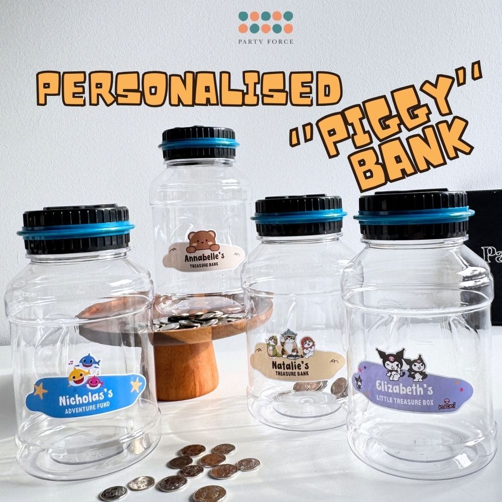 [SG Seller] - Personalised Piggy Bank with Digital Counter And LCD Display Kids Birthday Gift