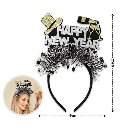 Happy New Year party Decoration Foil Balloon Tableware for New Year Party Decoration