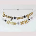 Happy New Year party Decoration Foil Balloon Tableware for New Year Party Decoration