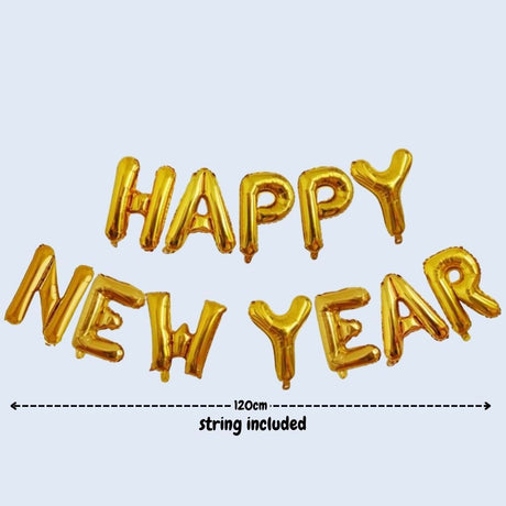 Happy New Year party Decoration Foil Balloon Tableware for New Year Party Decoration