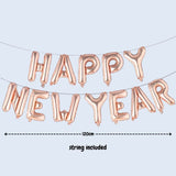 Happy New Year party Decoration Foil Balloon Tableware for New Year Party Decoration