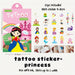 Cute Cartoon Tattoo Sticker Set