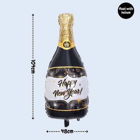 Happy New Year party Decoration Foil Balloon Tableware for New Year Party Decoration