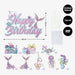 [SG Instock] - Personalised Mermaid Theme Birthday Party Balloon Banner Decoration