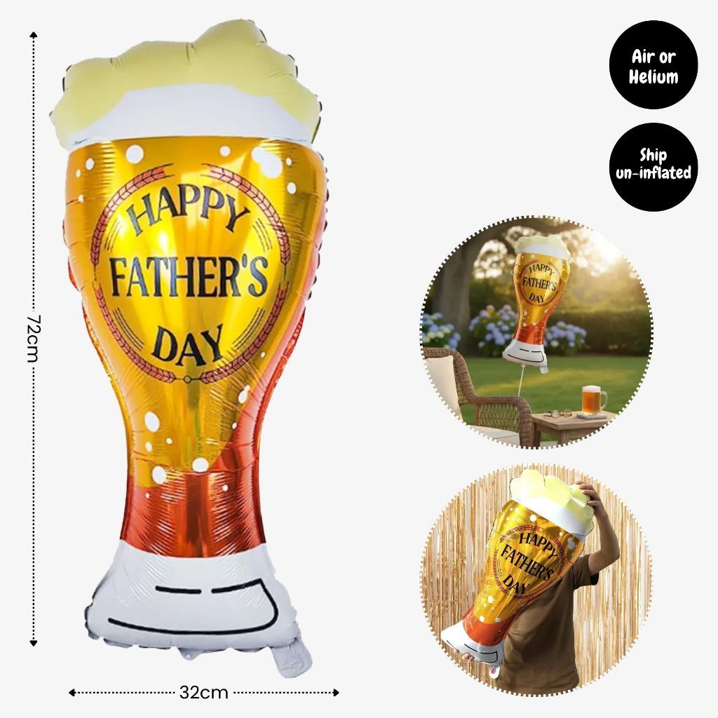 [SG Instock] Fathers Day Banner Balloon Decoration Father's Day Cake Topper Best Dad Ever Happy Father Day Gift