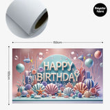 [SG Instock] - Personalised Mermaid Theme Birthday Party Balloon Banner Decoration