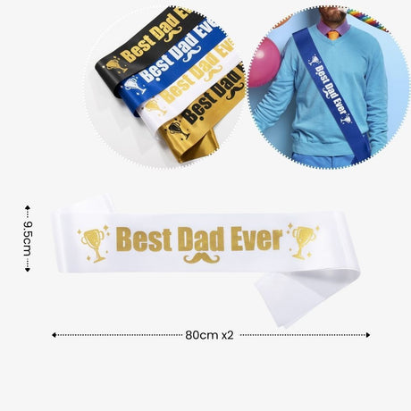 [SG Instock] Fathers Day Banner Balloon Decoration Father's Day Cake Topper Best Dad Ever Happy Father Day Gift