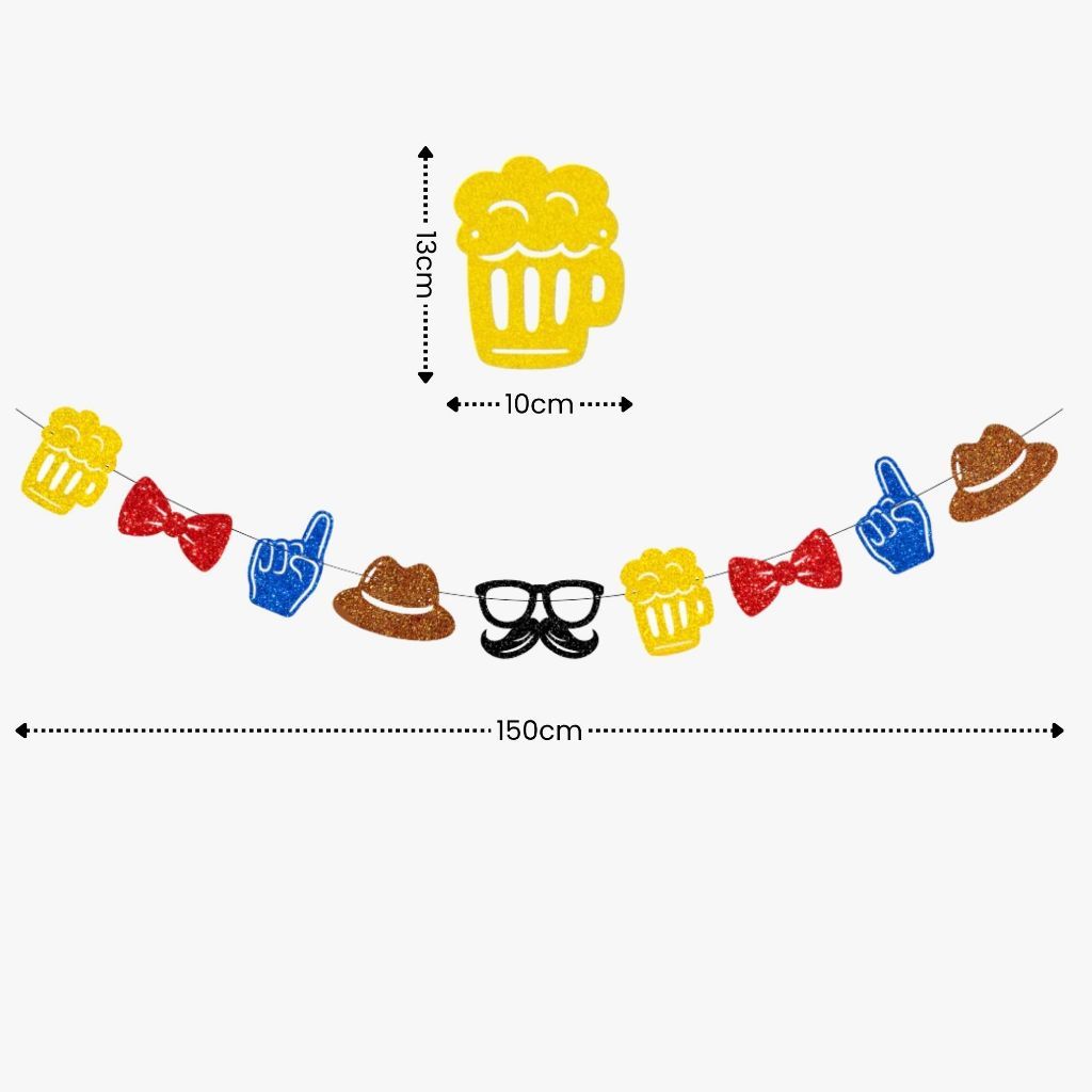 [SG Instock] Fathers Day Banner Balloon Decoration Father's Day Cake Topper Best Dad Ever Happy Father Day Gift