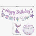 [SG Instock] - Personalised Mermaid Theme Birthday Party Balloon Banner Decoration