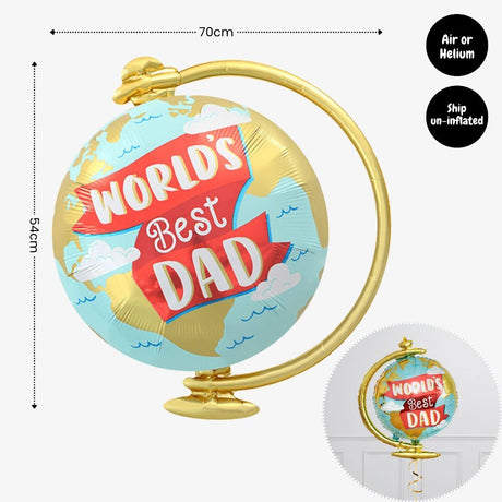 [SG Instock] Fathers Day Banner Balloon Decoration Father's Day Cake Topper Best Dad Ever Happy Father Day Gift