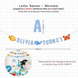 Personalised Under the Sea Animal Theme Birthday Party Decoration