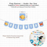 Personalised Under the Sea Animal Theme Birthday Party Decoration