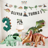 Personalised Dinosaur Theme Birthday Balloon Party Balloon Banner Decoration