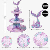 [SG Instock] - Personalised Mermaid Theme Birthday Party Balloon Banner Decoration