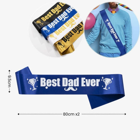 [SG Instock] Fathers Day Banner Balloon Decoration Father's Day Cake Topper Best Dad Ever Happy Father Day Gift