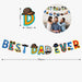 [SG Instock] Fathers Day Banner Balloon Decoration Father's Day Cake Topper Best Dad Ever Happy Father Day Gift