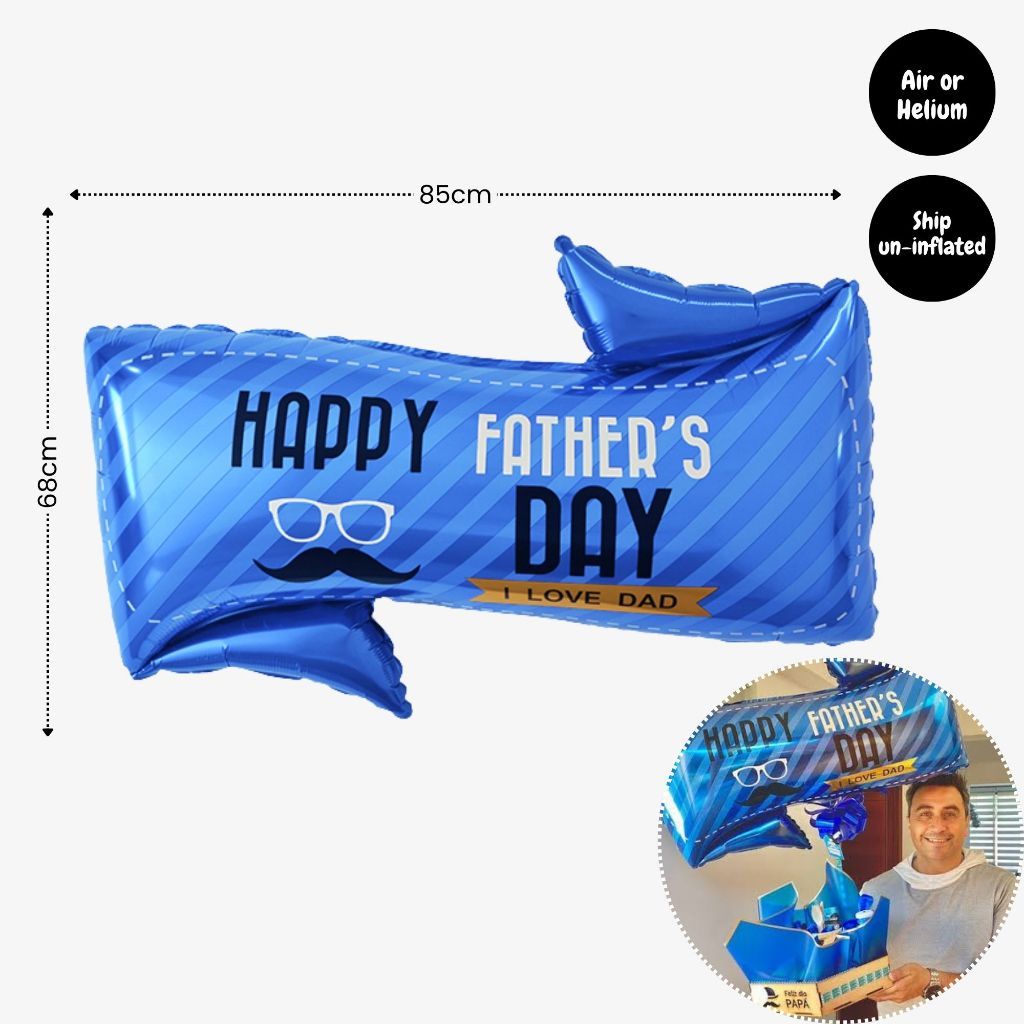 [SG Instock] Fathers Day Banner Balloon Decoration Father's Day Cake Topper Best Dad Ever Happy Father Day Gift