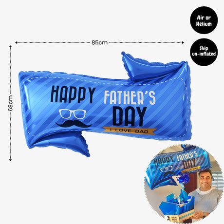 [SG Instock] Fathers Day Banner Balloon Decoration Father's Day Cake Topper Best Dad Ever Happy Father Day Gift