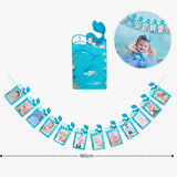 [SG Instock] - Personalised Mermaid Theme Birthday Party Balloon Banner Decoration