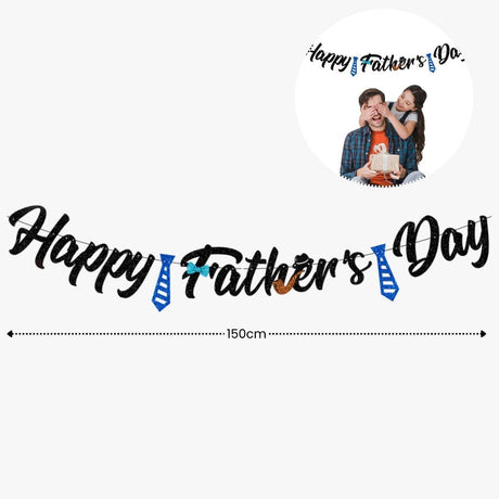 [SG Instock] Fathers Day Banner Balloon Decoration Father's Day Cake Topper Best Dad Ever Happy Father Day Gift