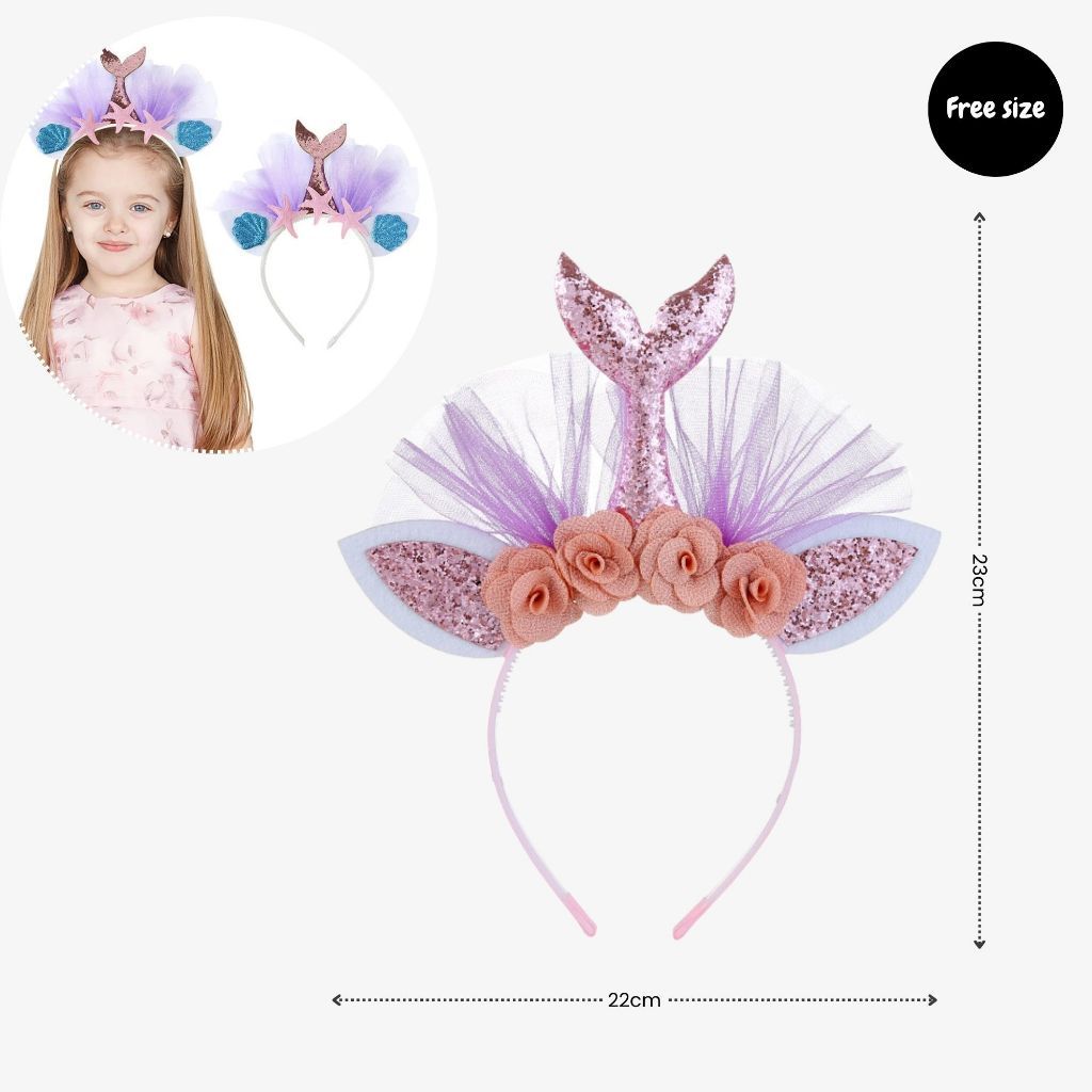 [SG Instock] - Personalised Mermaid Theme Birthday Party Balloon Banner Decoration